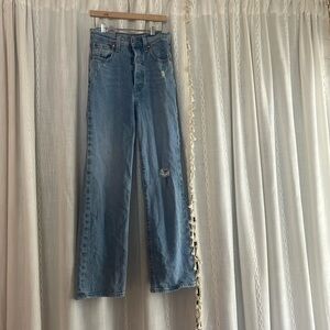 ribcage straight ankle jeans